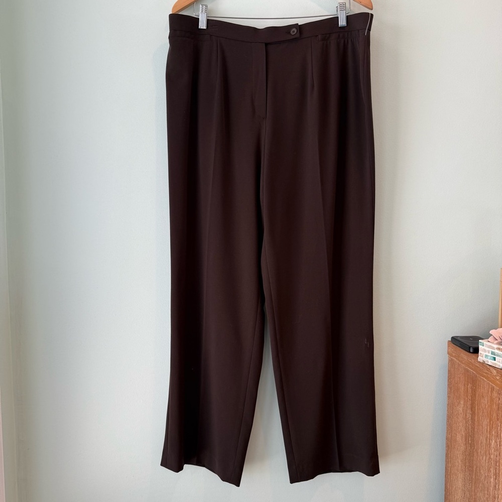 NWT Focus 2000 Woman’s Petite Stretch Brown Comfort Waist Trouser Pants 16P